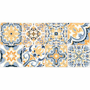 Керамическая плитка нефрит-керамика Лорена голубая 40x20 см