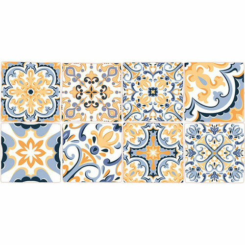 Керамическая плитка нефрит-керамика Лорена голубая 40x20 см