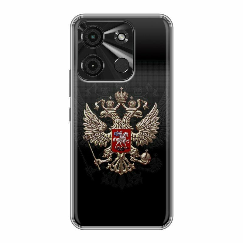 Дизайнерский силиконовый чехол для Ител А60 / Itel A60 Герб России