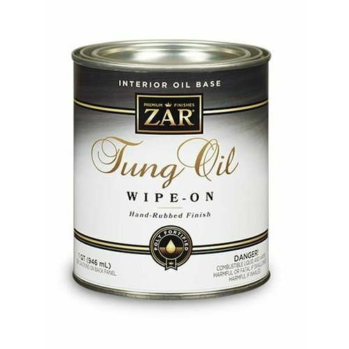 Обогащенное полиуретаном тунговое масло для паркета, мебели и лестниц ZAR Tung Oil Finish 946мл тунговое масло borma tung oil 500 мл