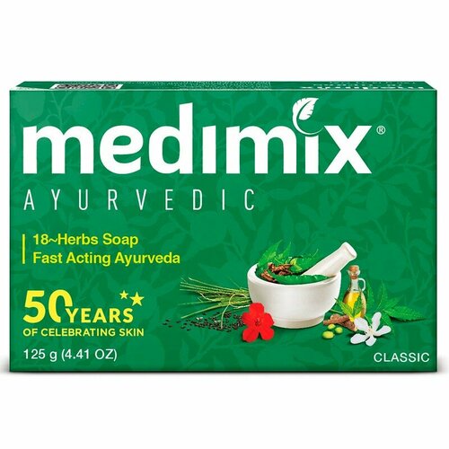 Аюрведическое мыло Медимикс 18 трав (Soap Medimix 18 herbs), 125 грамм