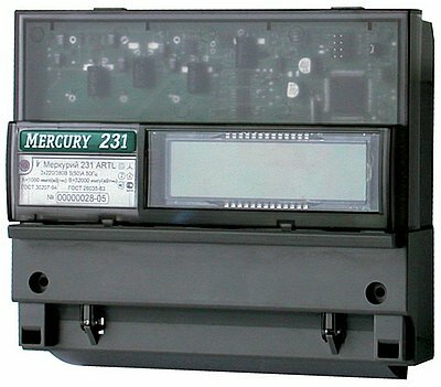 Счетчик электроэнергии Инкотекс Меркурий 231 AT-01I трехф. многотариф. 5(60)A DIN IR порт (32431) - фото №7