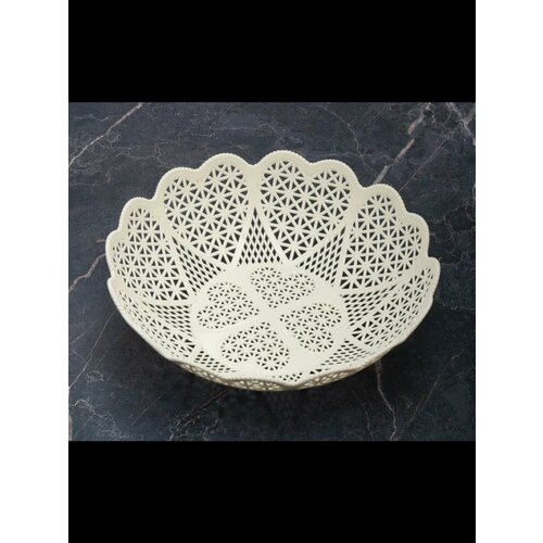 Сухарница хлебница Сердце большая слоновая кость 269₽