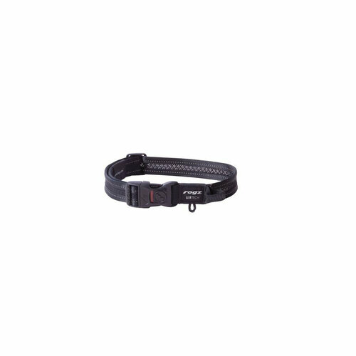 Rogz Air Tech Halsband L Black ошейник для собак крупных пород, размер L, обхват шеи 34-56 см, цвет черный