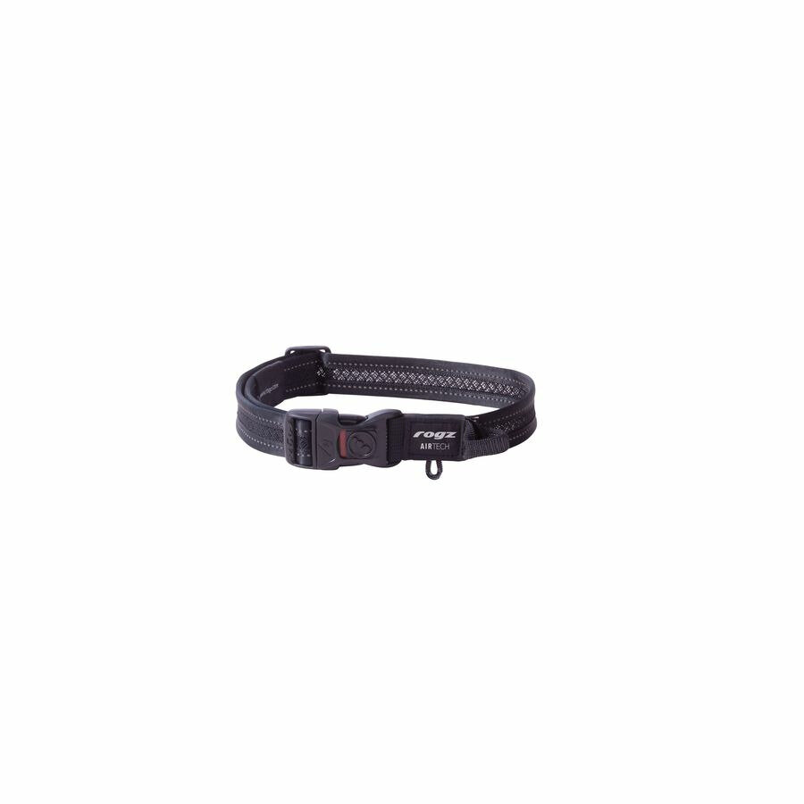 фото Rogz Air Tech Halsband L Black ошейник для собак крупных пород, размер L, обхват шеи 34-56 см, цвет черный