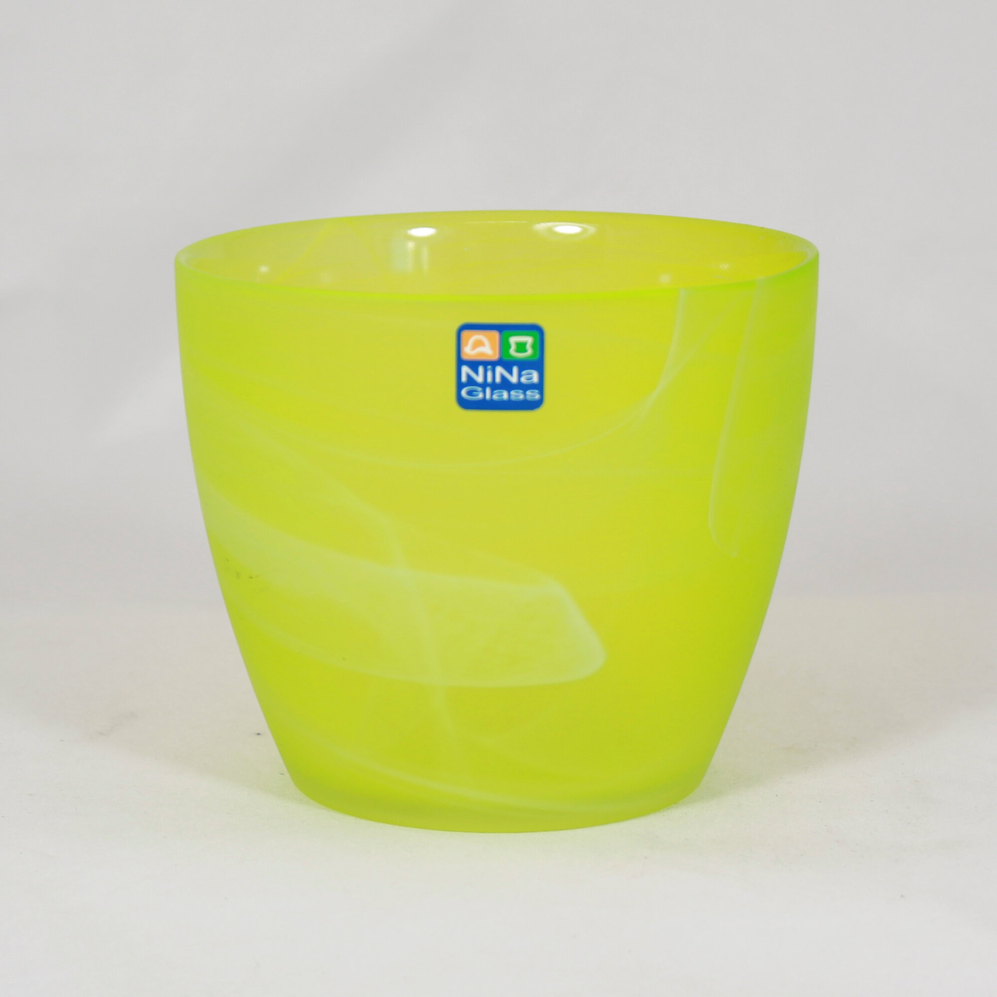 фото Кашпо стеклянное для растений "Джина", зеленый h9,5