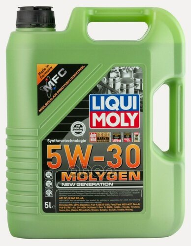 Изображение товара LIQUI MOLY 5W-30 Molygen New Generation, API SP, ILSAC GF-6A, 5л (НС-синт. мотор. масло)