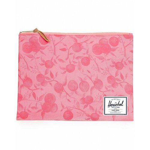фото Сумка клатч herschel, фактура тиснение, коралловый, красный