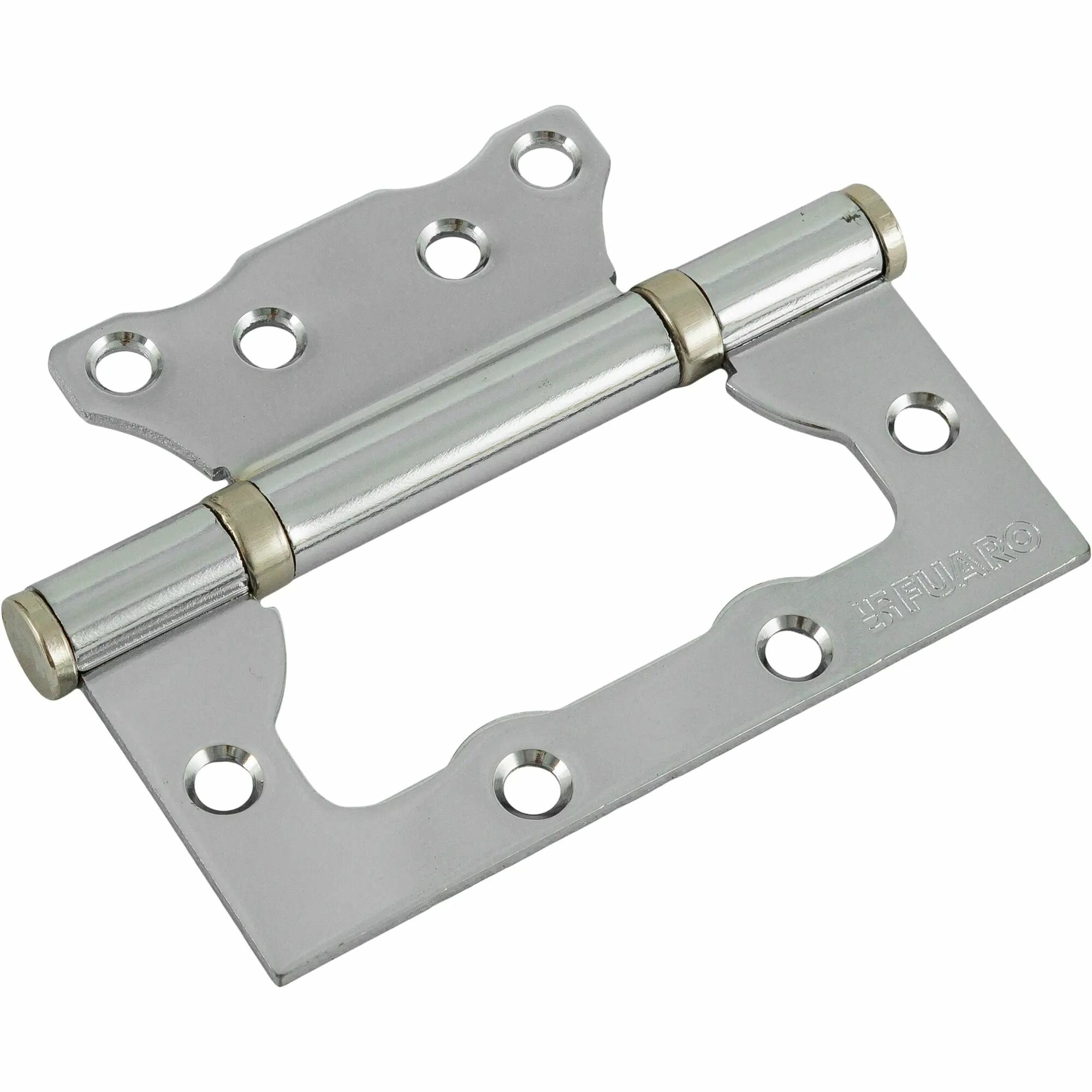 Петля без врезки N100500/2BB-CP/BL 100х75х2.5 мм сталь цвет хром