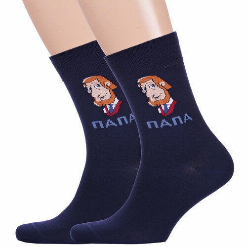 фото Носки брестские, 2 пары, размер 25, синий