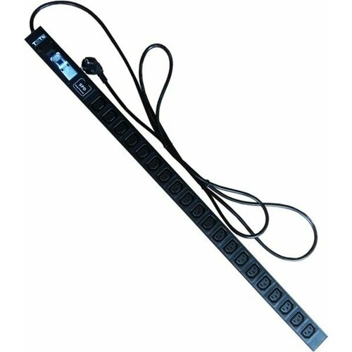 Блок распределения питания Lanmaster верт размещ 20xC13 базовые 16A Schuko 3м 9806₽