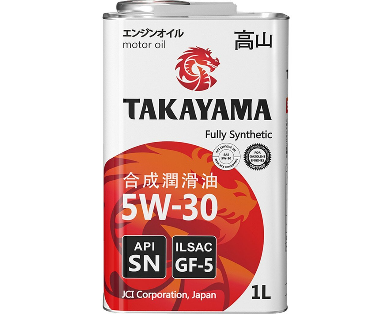 Масло моторное TAKAYAMA 5W20 ILSAC GF-5 API SN (1л)