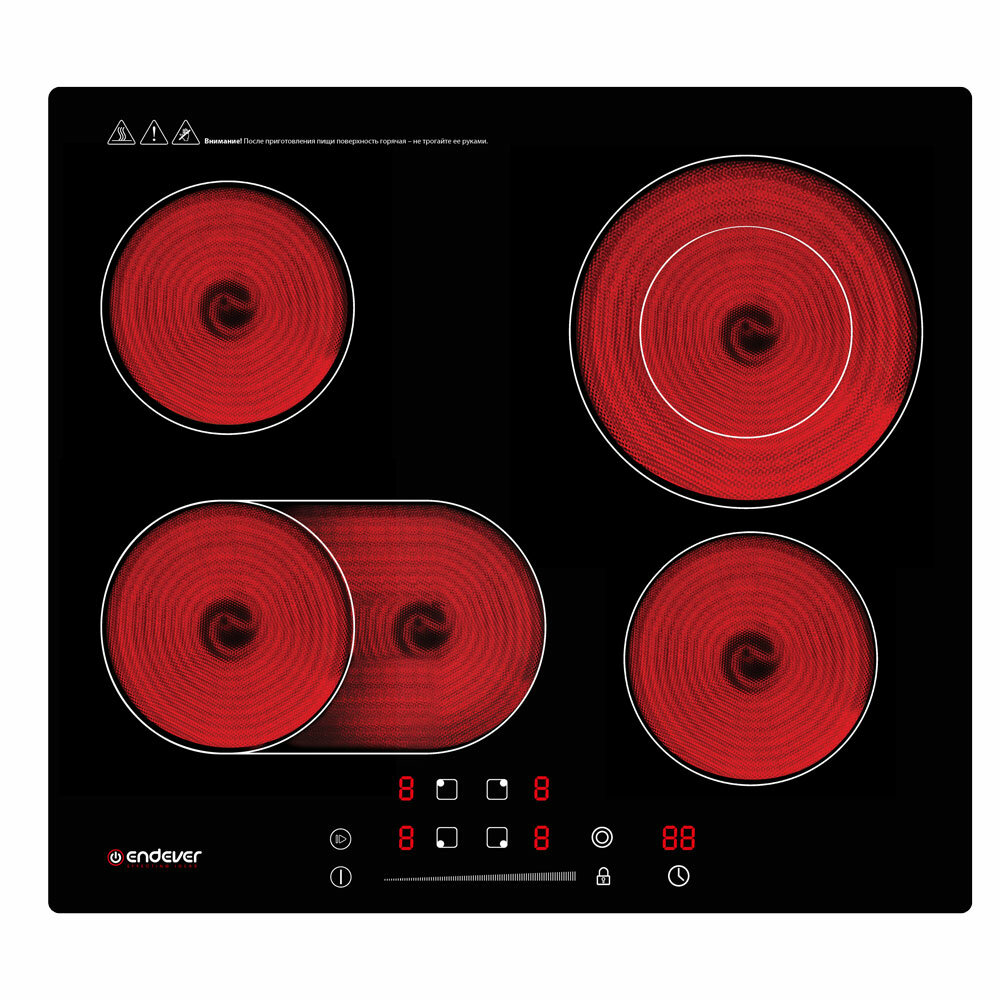 Варочная панель электрическая встраиваемая стеклокерамическая ENDEVER DP-64 / 6600 Вт