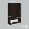 Фото #14 Навесной шкаф с полками для ванной прихожей балкона Кео ШКН-130 молочный белый