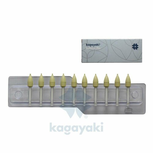 Полир стоматологический Kagayaki Enforce Pin для обработки стоматологических реставраций Пуля, 10 шт.