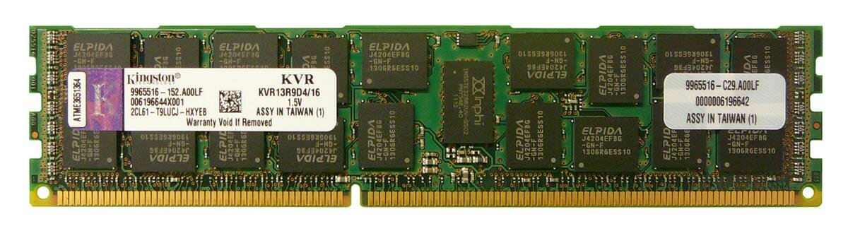 Оперативная память KINGSTON 8GB PC3-10600 ECC REG DDR3 [KVR1333D3D4R9S/8G]