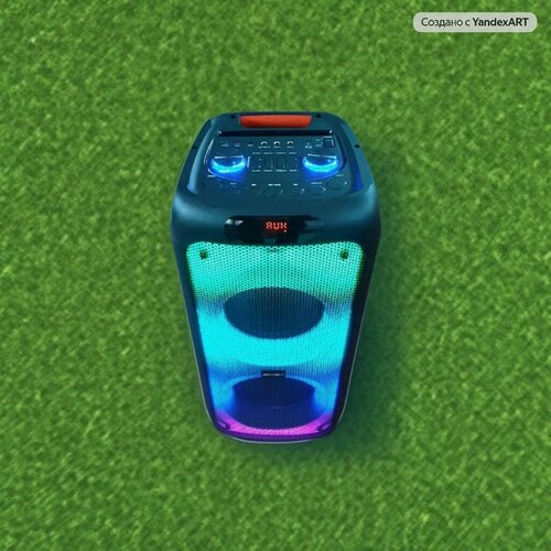 Колонка акустическая портативная комбоусилитель Караоке TWS1095А NEW 120ВтP M P O 6800W Пульт2 микрофонаBluetoothAUXUsbFMПодключение гитары 1879800₽