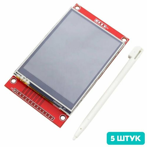 Цветной сенсорный дисплей 2.8 TFT LCD 320x240 ILI9341, SPI интерфейс (5 штук)