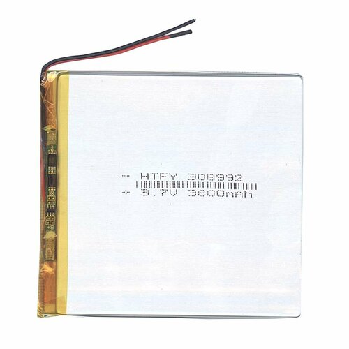 Аккумулятор Li-Pol (батарея) 3*89*92мм 2pin 3.7V/3800mAh