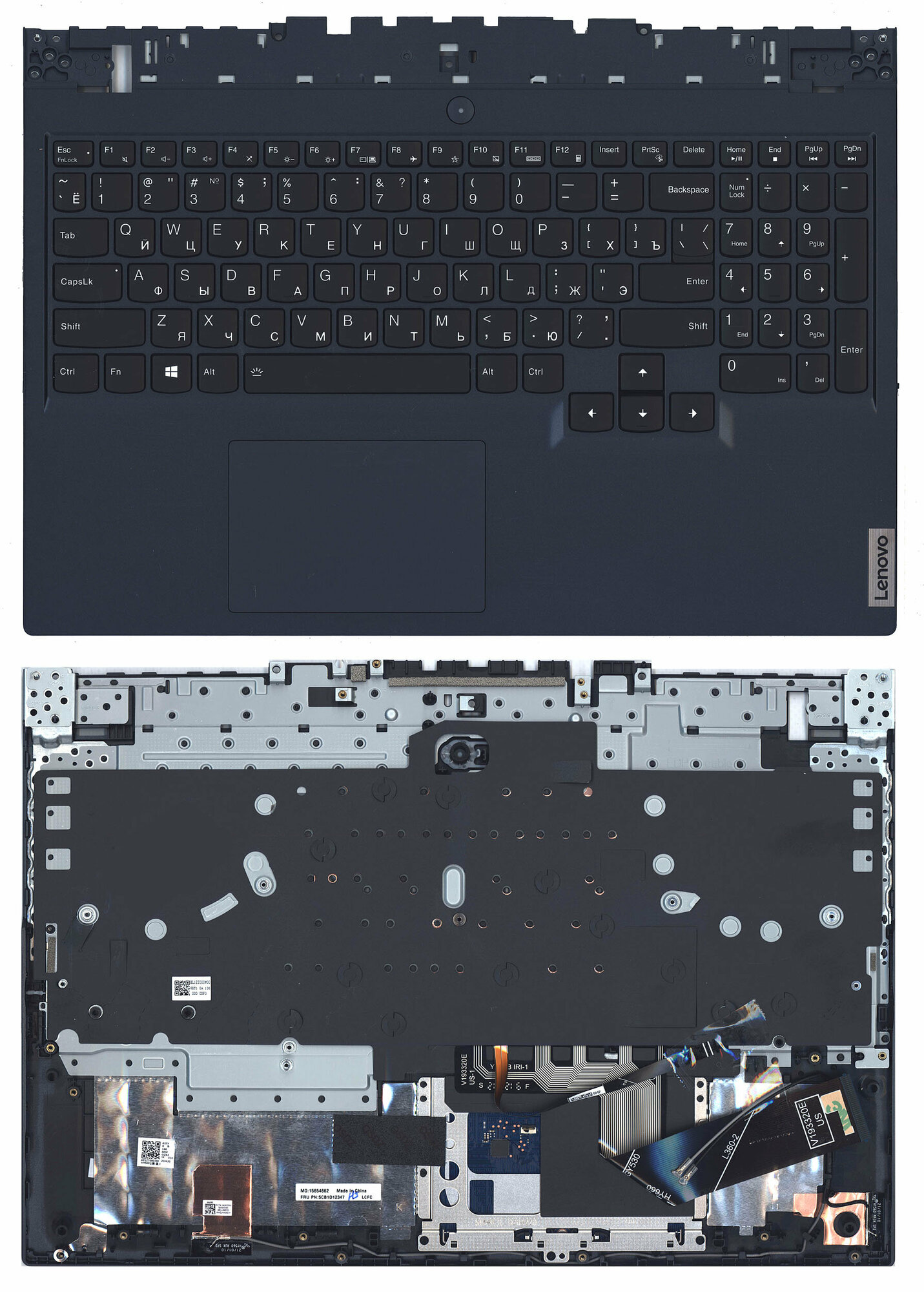 Клавиатура для ноутбука Lenovo Legion 5-15ITH6 топкейс