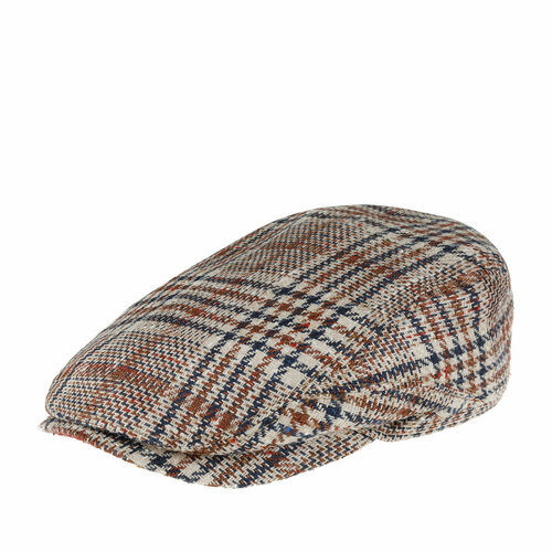 Кепка STETSON арт. 6382402 DRIVER CAP SILK/VIRGIN WOOL (коричневый / бежевый), размер 63