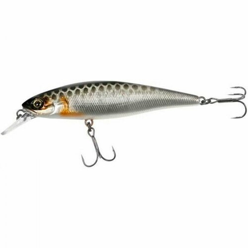 Воблер Jackall Squad Minnow 65 6,5см. 5,8гр. silver & black до 1м. suspending