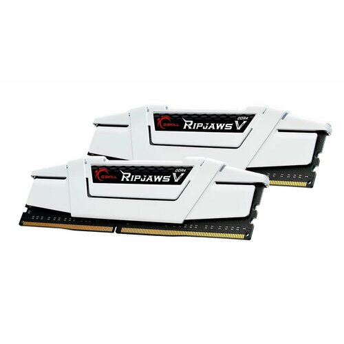 Модуль памяти DDR4 GSKILL RIPJAWS V 32GB 2x16GB 3600MHz CL18 18-22-22-42 135V F4-3600C18D-32GVW White 974100₽