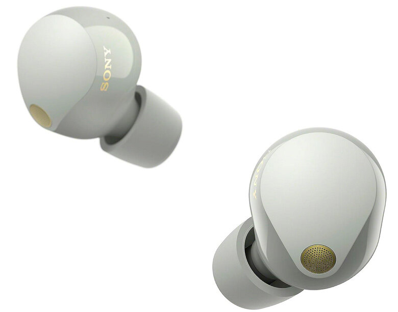 Наушники SONY TWS с шумоподавлением серебристые