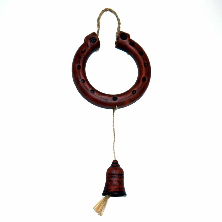 фото Панно-оберег, Подкова 1к малая, глина, керамика, ручная работа