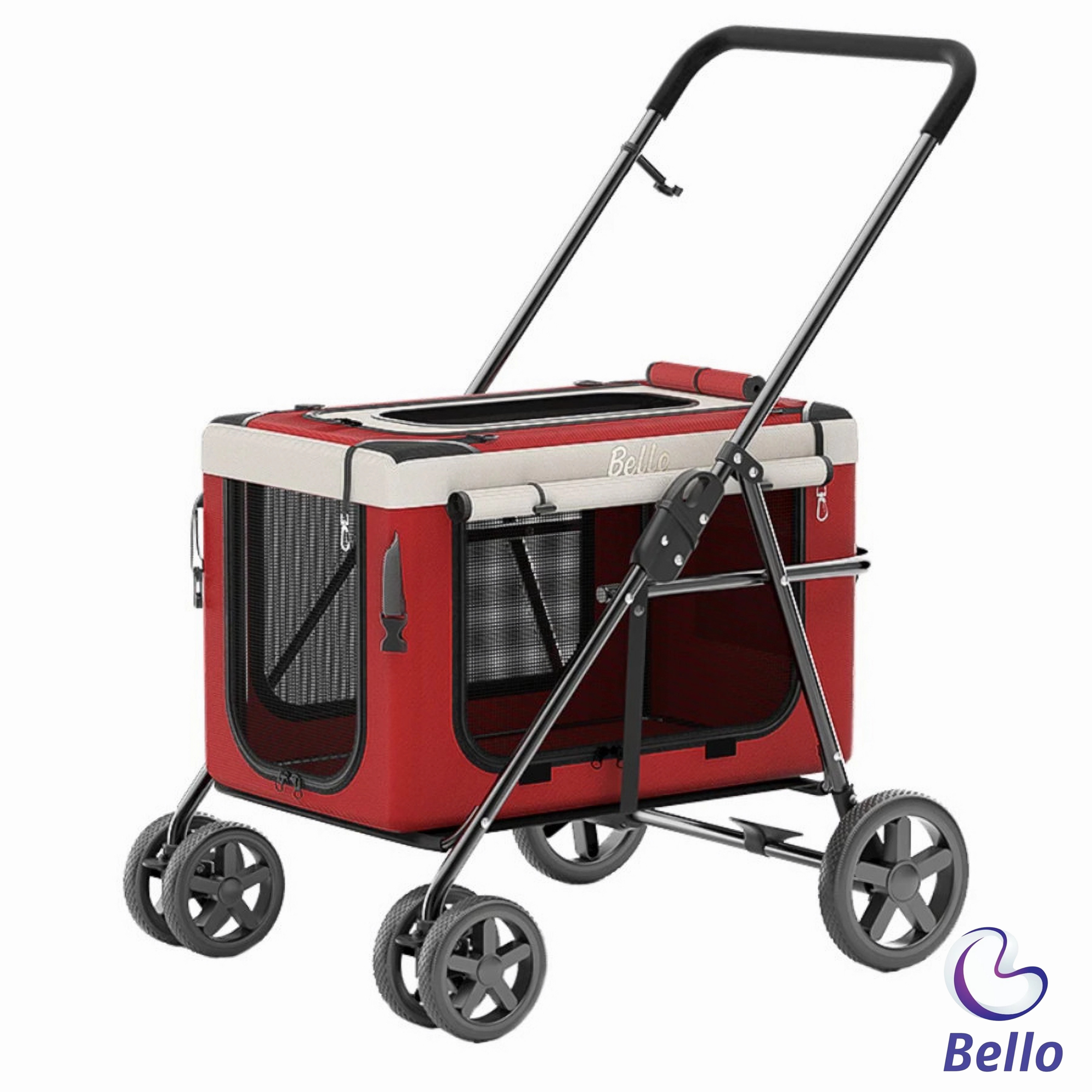 Переноска-коляска для животных на колесах Bello, съемная, нагрузка до 20 кг