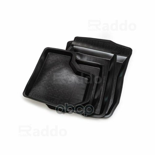 Коврики Салона Ваз 2123 Нива-Шеви Резиновые Raddo С Перемычкой Raddo арт 10323 3524₽