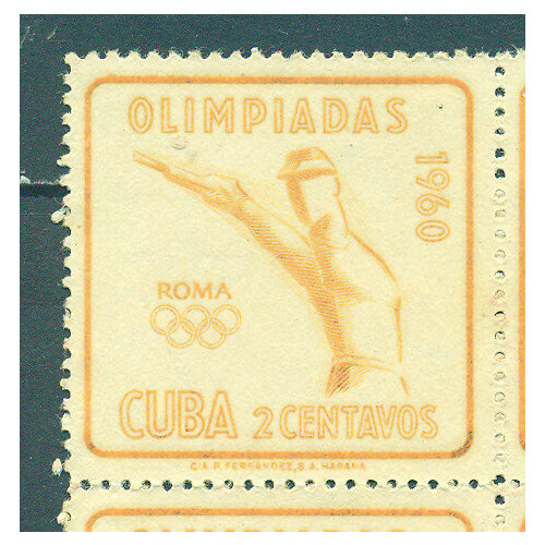 Почтовые марки Куба 1960г. Олимпийские игры - Стрелок Спорт, Стрельба NG