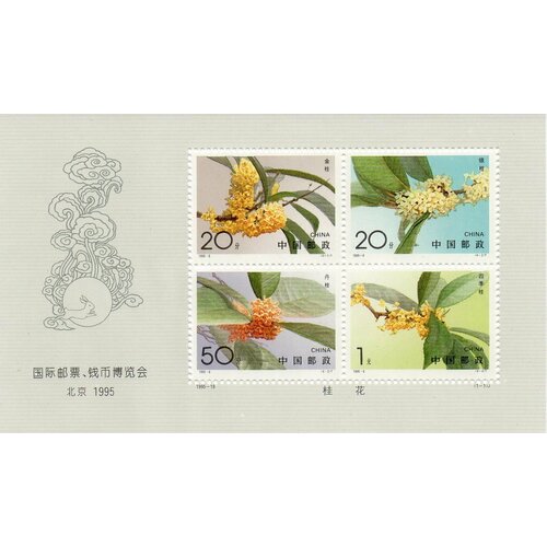 Почтовые марки Китай 1995г. Цветы - сладкий османтус Цветы, Флора MNH