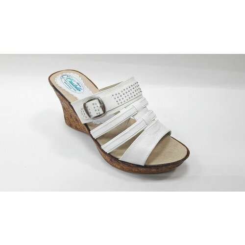 фото Шлепанцы , размер 37, белый нет бренда