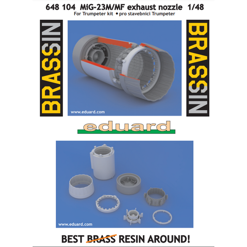 Комплект для улучшения МиГ-23М/МФ: реактивные сопла (1/48)