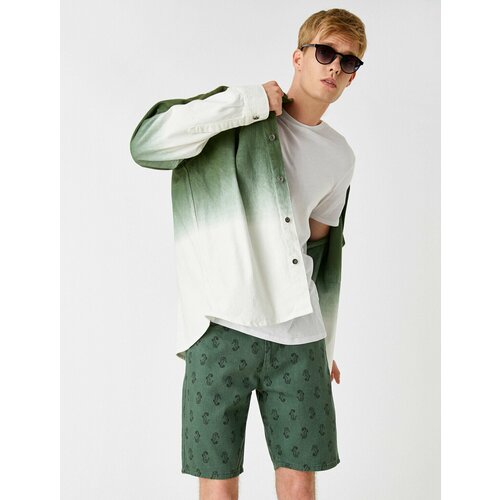 фото Шорты koton, размер 40, хаки