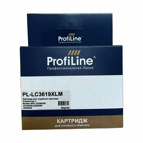 Картридж LC-3619 XLM для Brother MFC-J3930DW, MFC-J3530DW ProfiLine пурпурный