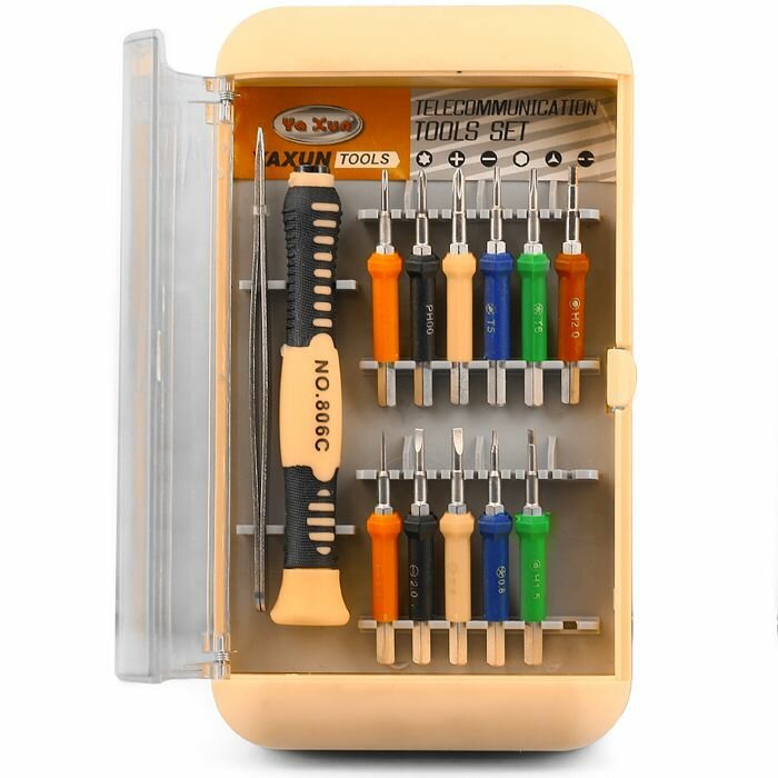 фото Набор отверток для ремонта электроники Ya Xun YX-806-14C