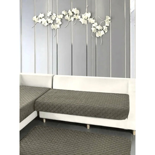 Набор велюровых дивандеков 90х160 90х210 DIV-002 мокко Elintale мокко Комплект накидкок 90х16090х210 3050₽