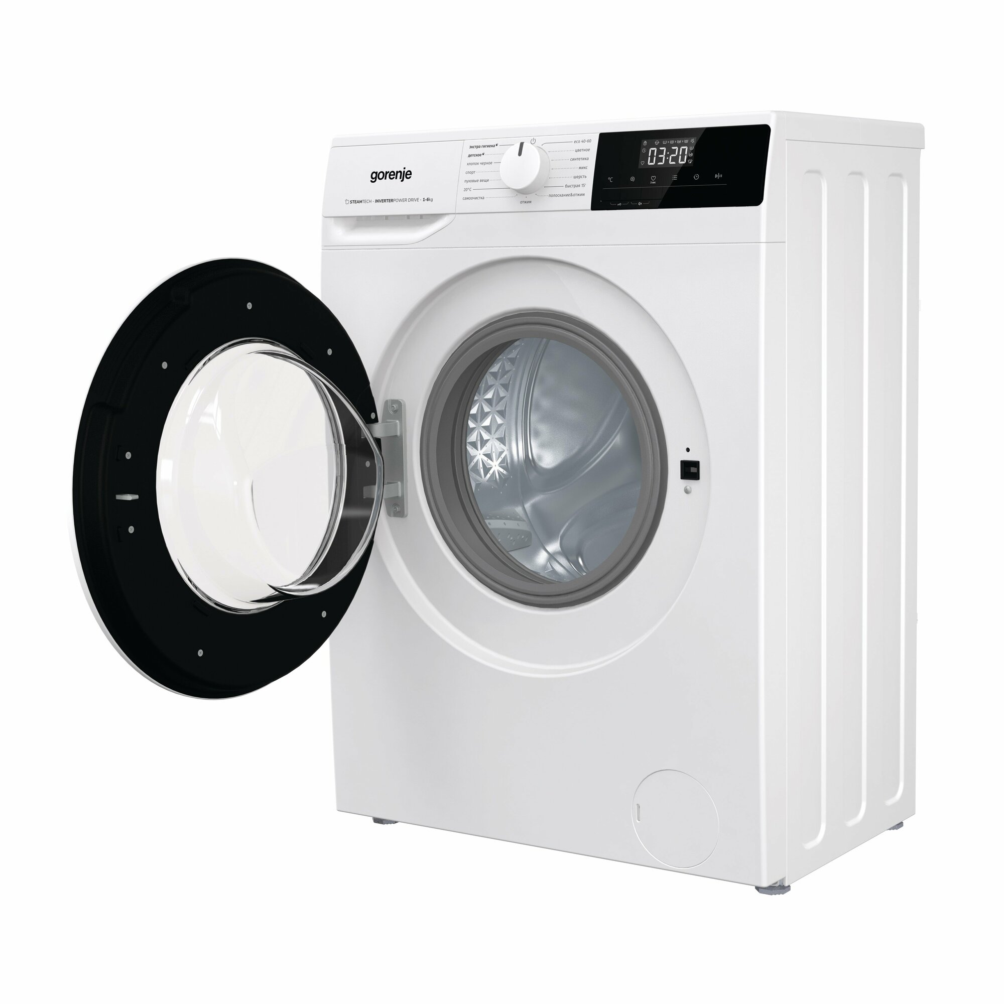 машина стиральная GORENJE W1NHPI60SCS 6кг/1000об/43,5см белый - фото №4