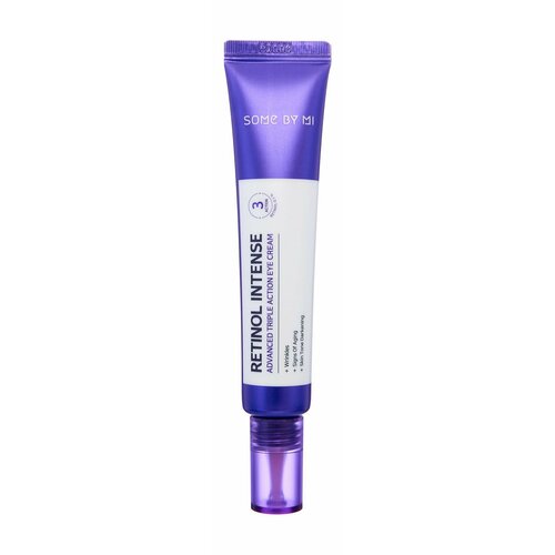 крем для кожи вокруг глаз some by mi retinol intense advanced triple action eye cream 30 мл Интенсивный антивозрастной крем для кожи вокруг глаз с ретинолом / Some by Mi Retinol Intense Advanced Triple Action Eye Cream