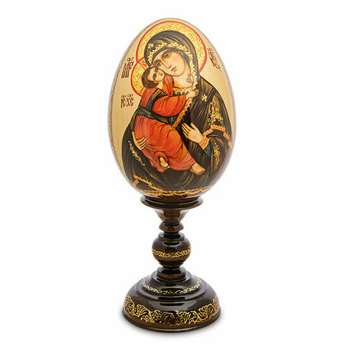 Яйцо-икона Владимирская Божья Матерь Борисова А. ИКО- 4 113-70351 сувенир яйцо на подставке икона божья матерь семистрельная
