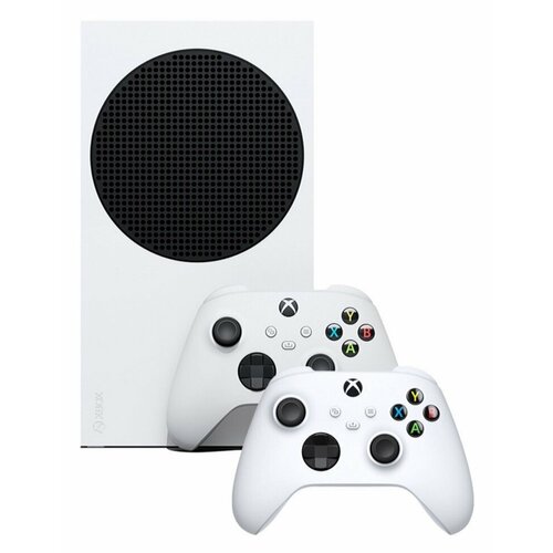 Игровая приставка Xbox Series S с двумя геймпадами игровая консоль microsoft xbox series s 512 гб live 3 месяца