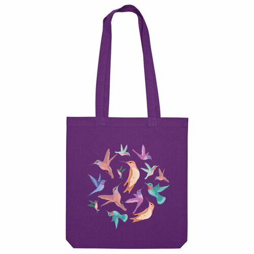 фото Сумка шоппер us basic, фиолетовый