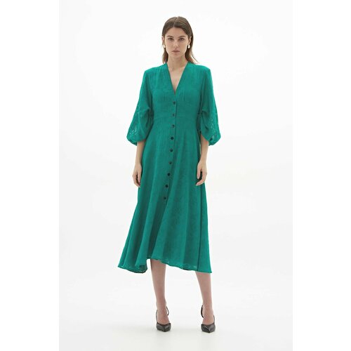 фото Платье pepen, размер m, зеленый