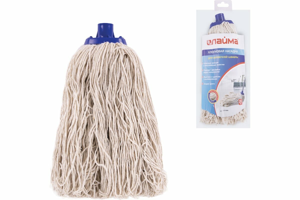 LAIMA Насадка МОП для швабры, веревочная, 601489