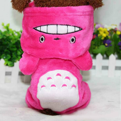 Меховой комбинезон теплая зимняя одежда для собак Хранитель леса цвет розовый размер L 1100₽