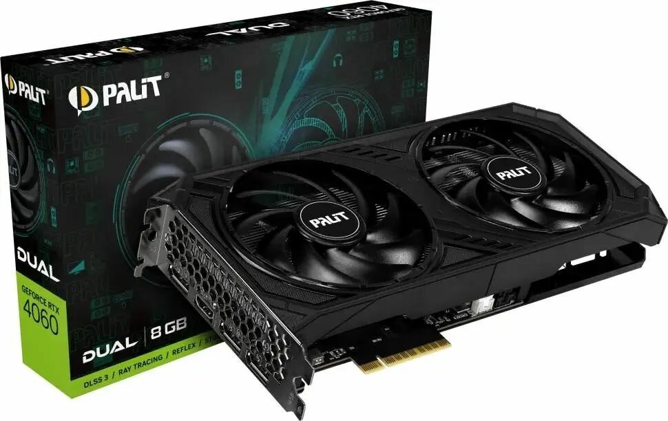 Palit NVIDIA GeForce RTX 4060 DUAL 8ГБ