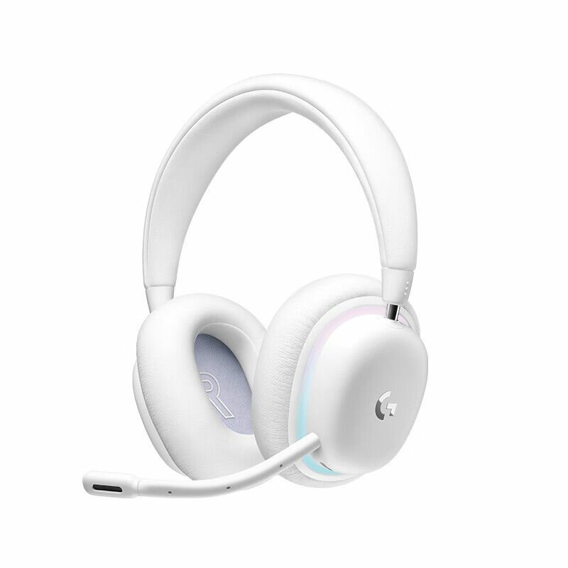 Logitech G735 Беспроводная Bluetooth-гарнитура, игровая гарнитура серии Aurora, оголовье с длительным сроком службы, белый — фото 1