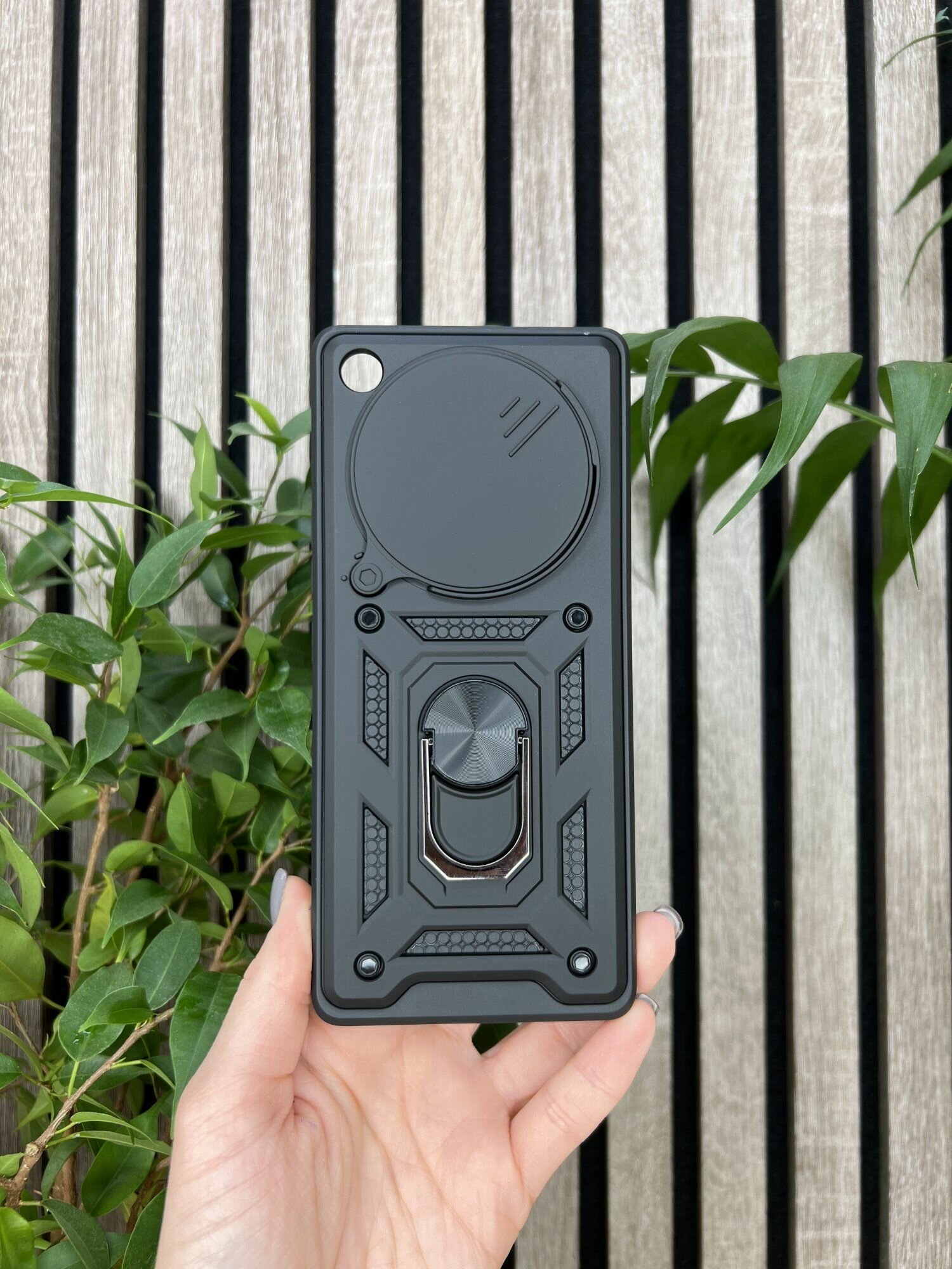 Чехол противоударный armors на Infinix Zero 40 / Инфиникс Зеро 40 с защитой камеры (Черный) — фото 1